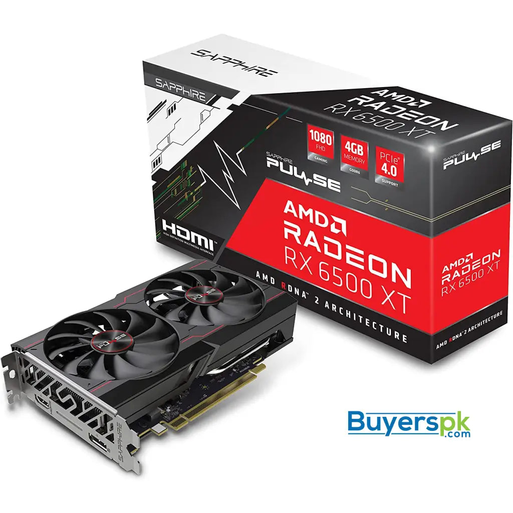 Sapphire Pulse Amd Radeon™ Rx 6500 Xt Graphic Card - Price in Pakistan Sapphire Pulse Amd Radeon™ Rx 6500 Xt Graphic Card - Price in Pakistan